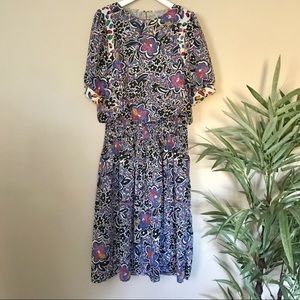 Vintage 80s Floral Dress